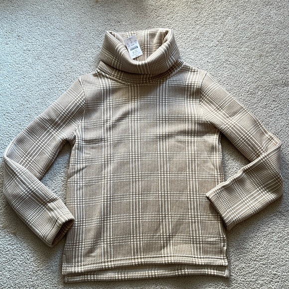 JCrew Pull Over Turtleneck Fleece Size Small - Picture 3 of 9